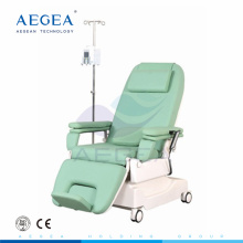 AG-XD206 height adjustable two motors hospital dialysis chair manufacturer